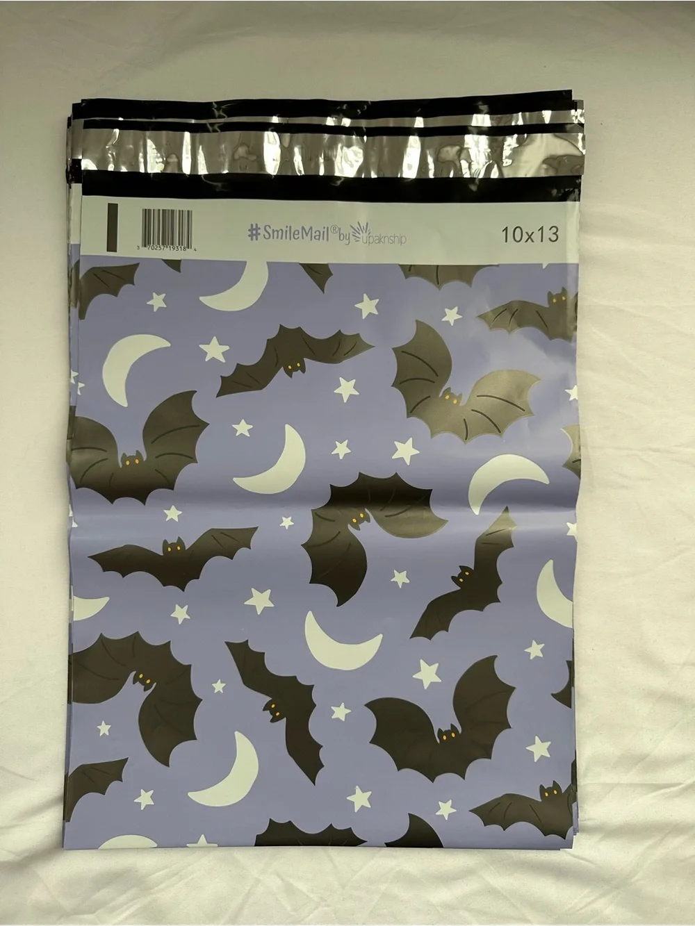 Halloween Bats Moons Poly Mailers 10x13 SmileMail Shipping Envelopes 25 Count